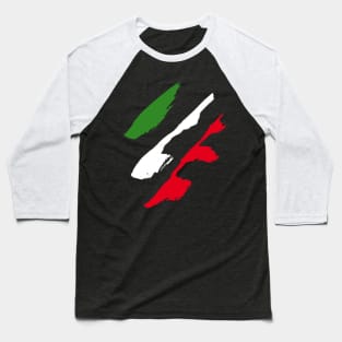 Italy Style Flag Baseball T-Shirt